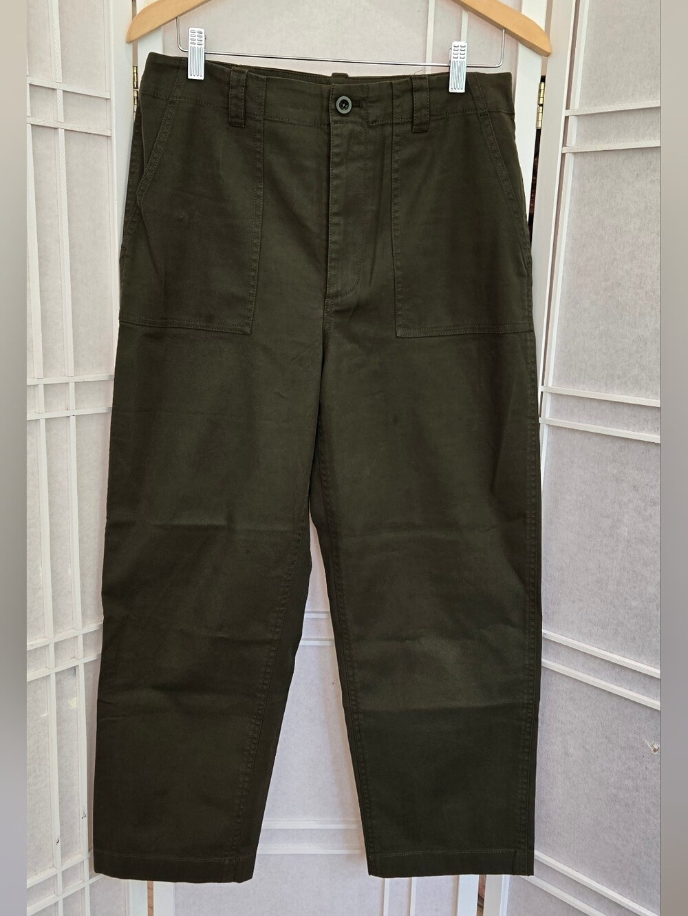 Jenni Kayne Olive Green Utility Cargo Pants